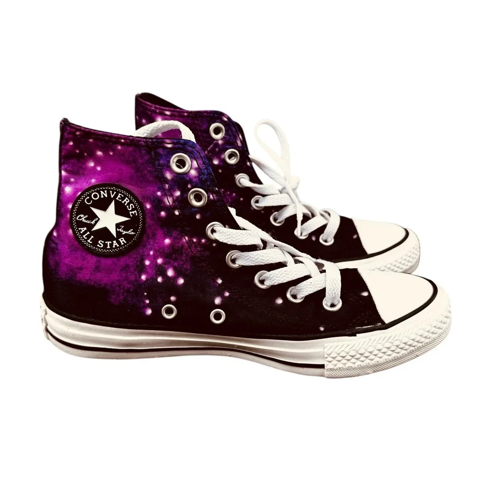 Converse All Star Unicorn High‎ Top Sneakers Purple Black Mens Sz 4 Womens 6